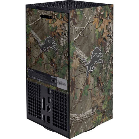NFL Detroit Lions Realtree Xtra Green Camo XBox Series X Digital Edition Bundle Skin