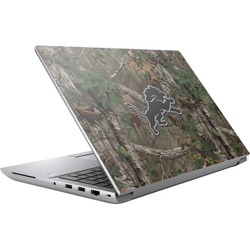 NFL Detroit Lions Realtree Xtra Green Camo HP ZBook Fury 16 G10 Skin