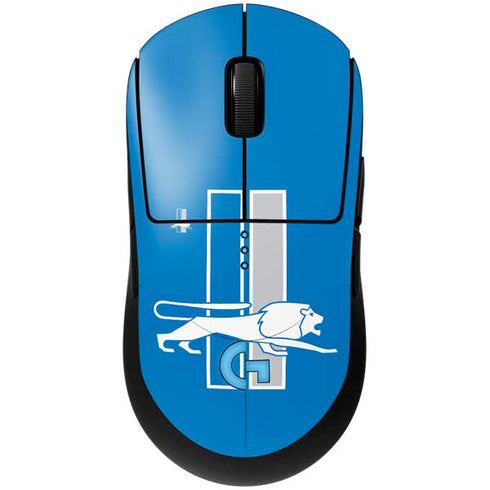 NFL Detroit Lions Retro Logo G Pro Wireless Gaming Mouse Skin
