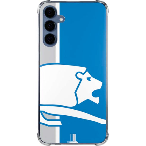 NFL Detroit Lions Retro Logo Galaxy A55 5G Clear Case
