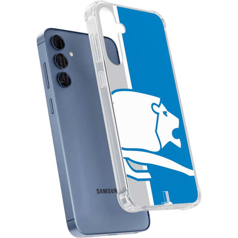 NFL Detroit Lions Retro Logo Galaxy A55 5G Clear Case