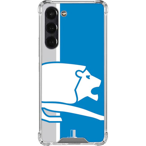 NFL Detroit Lions Retro Logo Galaxy S24 FE Clear Case