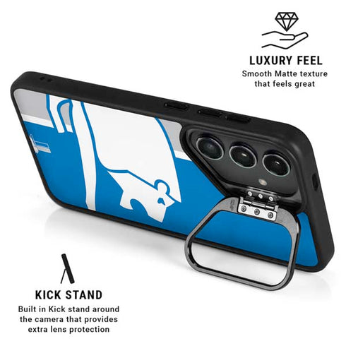NFL Detroit Lions Retro Logo Galaxy S24 FE Kickstand Case