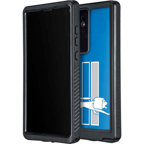 NFL Detroit Lions Retro Logo Galaxy S24 Ultra Waterproof Case