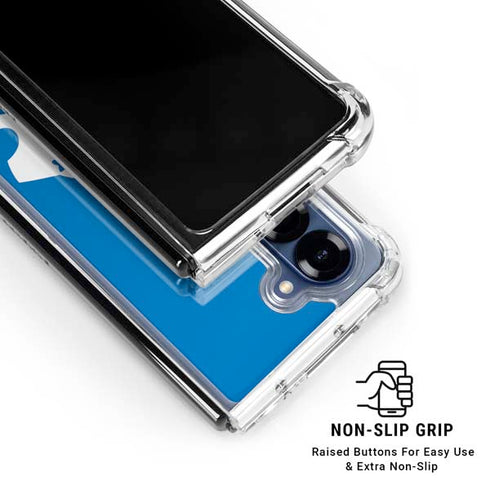 NFL Detroit Lions Retro Logo Galaxy Z Fold6 Clear Case