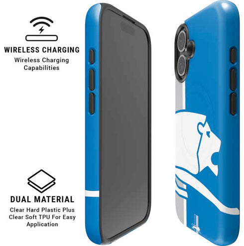 NFL Detroit Lions Retro Logo iPhone 16 Magsafe Impact Case
