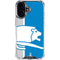 NFL Detroit Lions Retro Logo iPhone 16 Plus Clear Case