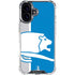 NFL Detroit Lions Retro Logo iPhone 16 Plus Clear Case