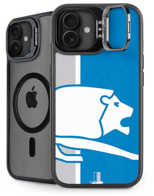 NFL Detroit Lions Retro Logo iPhone 16 Plus Kickstand Case