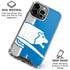 NFL Detroit Lions Retro Logo iPhone 16 Pro Max Clear Case