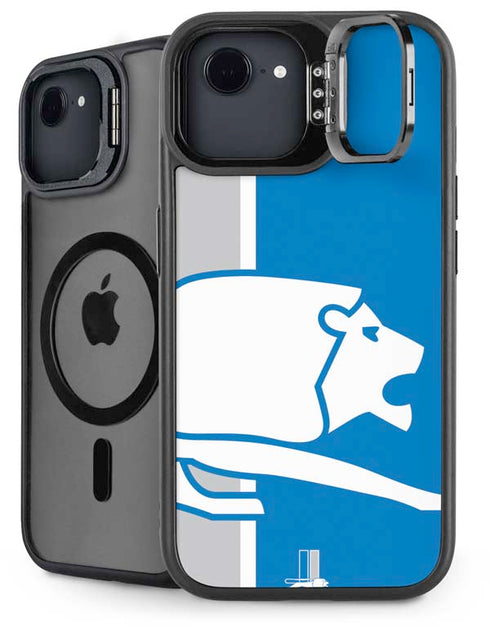 NFL Detroit Lions Retro Logo iPhone 16e Kickstand Case