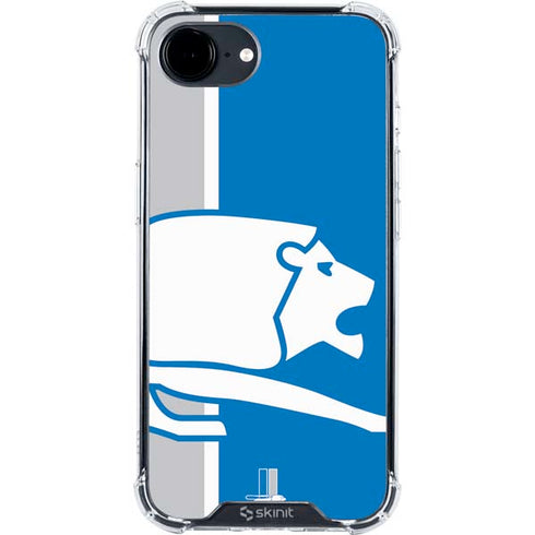 NFL Detroit Lions Retro Logo iPhone 16e Clear Case