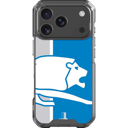 NFL Detroit Lions Retro Logo iPhone 18 Pro Clear Case