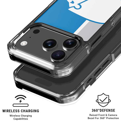 NFL Detroit Lions Retro Logo iPhone 18 Pro Clear Case