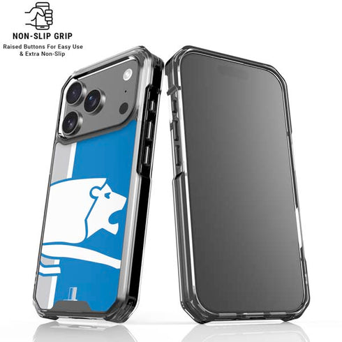 NFL Detroit Lions Retro Logo iPhone 18 Pro Clear Case