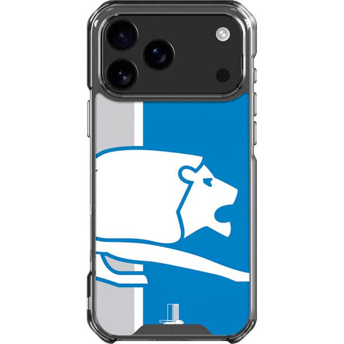 NFL Detroit Lions Retro Logo iPhone 18 Pro Max Clear Case
