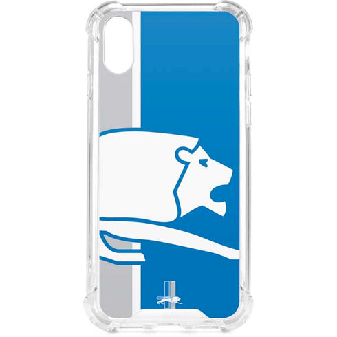 NFL Detroit Lions Retro Logo iPhone XS Clear Case