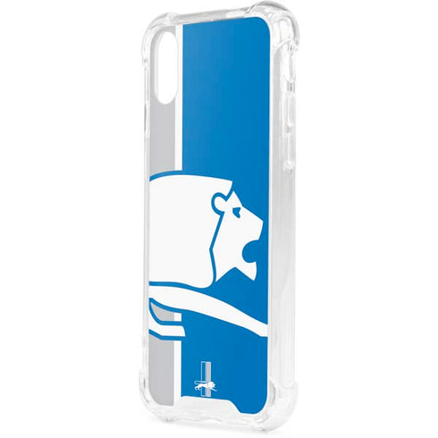 NFL Detroit Lions Retro Logo iPhone XS Clear Case