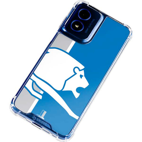 NFL Detroit Lions Retro Logo Moto G 5G (2024) Clear Case