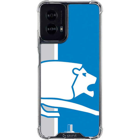 NFL Detroit Lions Retro Logo Moto G Power 5G (2024) Clear Case