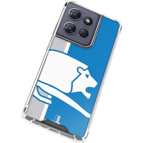 NFL Detroit Lions Retro Logo Moto G Stylus 5G (2025) Clear Case