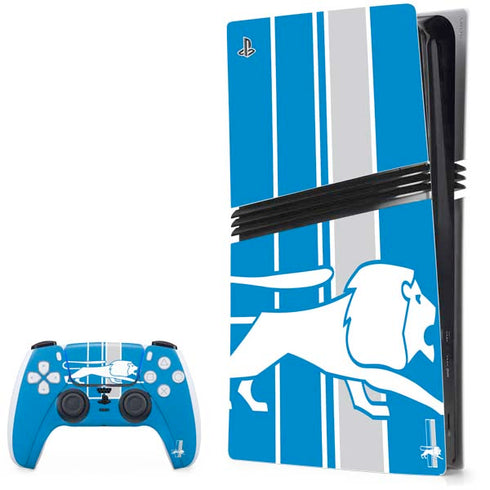 NFL Detroit Lions Retro Logo PlayStation PS5 Skins