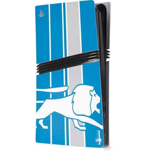 NFL Detroit Lions Retro Logo PS5 Pro Console Skin