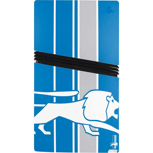 NFL Detroit Lions Retro Logo PS5 Pro Console Skin