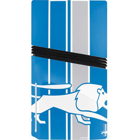 NFL Detroit Lions Retro Logo PS5 Pro Disk Console Skin