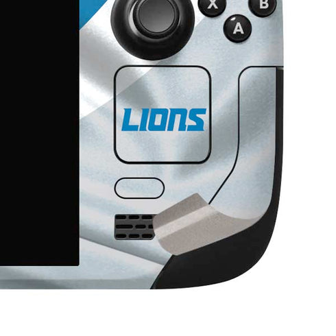 NFL Detroit Lions Steam Deck Handheld Gaming Computer OLED Skin