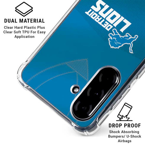 NFL Detroit Lions Team Jersey Galaxy A36 5G Clear Case