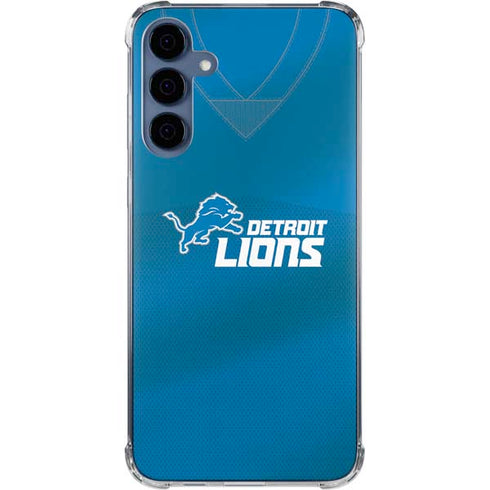 NFL Detroit Lions Team Jersey Galaxy A55 5G Clear Case