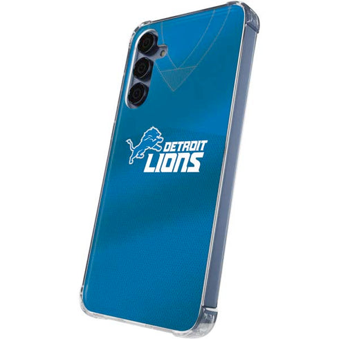 NFL Detroit Lions Team Jersey Galaxy A55 5G Clear Case