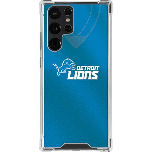 NFL Detroit Lions Team Jersey Galaxy S23 Ultra Clear Case