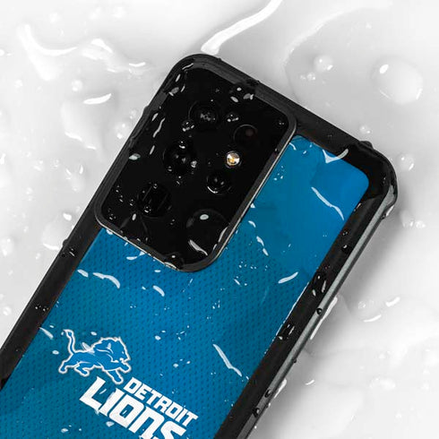 NFL Detroit Lions Team Jersey Galaxy S24 Ultra Waterproof Case