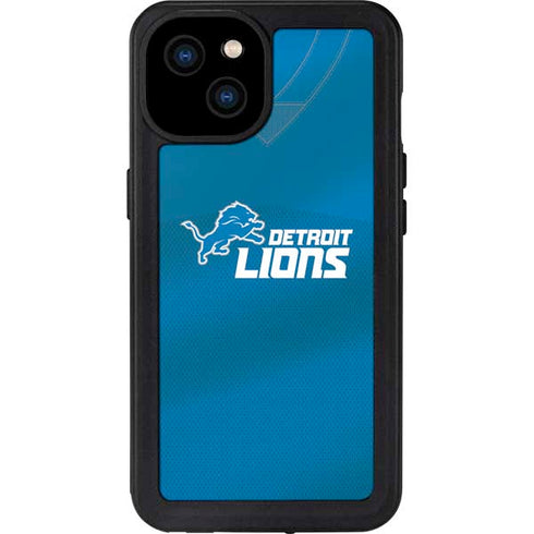 NFL Detroit Lions Team Jersey iPhone 15 Plus Waterproof Case