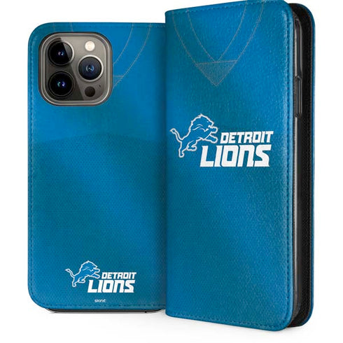 NFL Detroit Lions Team Jersey iPhone 15 Pro Max Folio Case