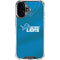 NFL Detroit Lions Team Jersey iPhone 16 Plus Clear Case
