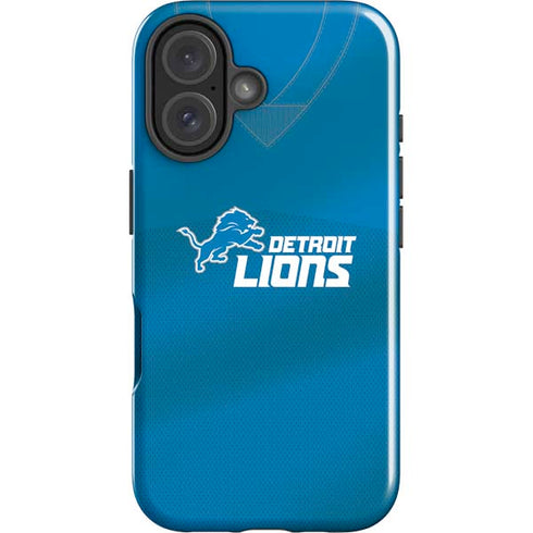 NFL Detroit Lions Team Jersey iPhone 16 Plus Impact Case