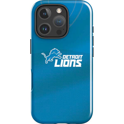 NFL Detroit Lions Team Jersey iPhone 16 Pro Impact Case