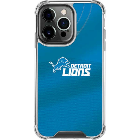 NFL Detroit Lions Team Jersey iPhone 16 Pro Max Clear Case