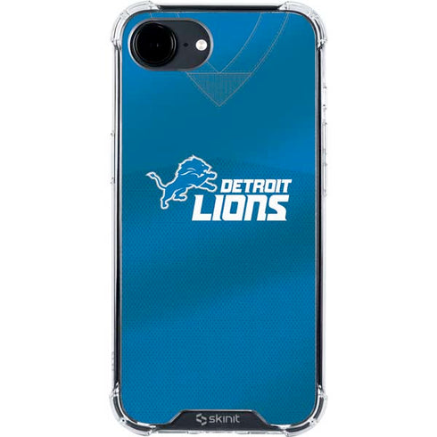 NFL Detroit Lions Team Jersey iPhone 16e Clear Case