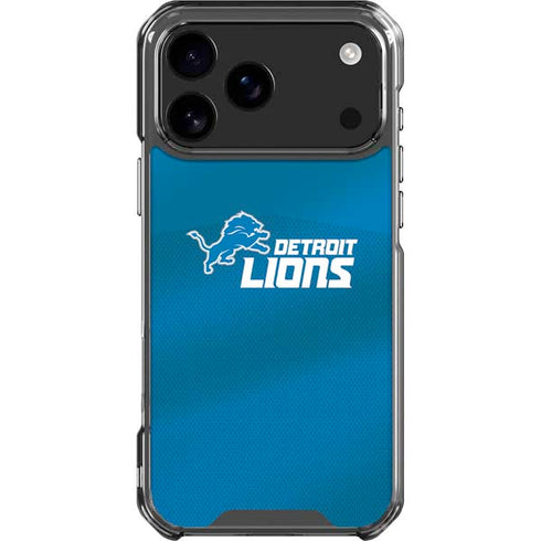 NFL Detroit Lions Team Jersey iPhone 18 Pro Max Clear Case