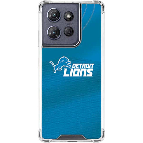 NFL Detroit Lions Team Jersey Moto G Play 5G (2025) Clear Case