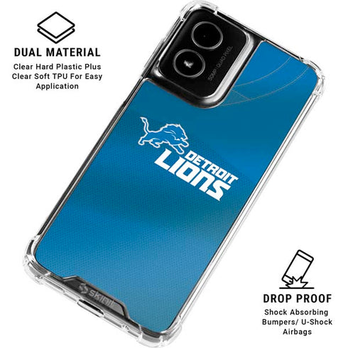 NFL Detroit Lions Team Jersey Moto G Power 5G (2024) Clear Case