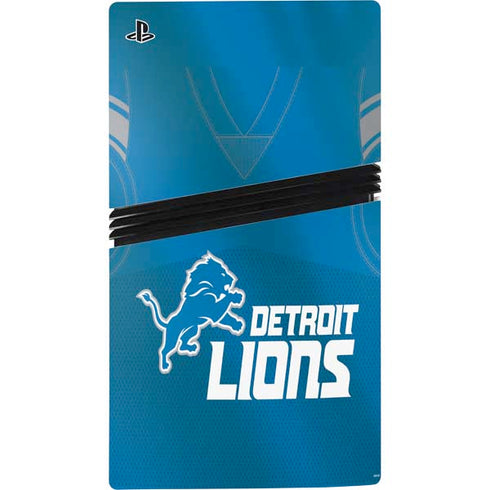 NFL Detroit Lions Team Jersey PS5 Pro Disk Console Skin