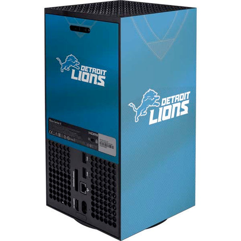 NFL Detroit Lions Team Jersey XBox Series X Digital Edition Console Skin