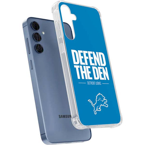 NFL Detroit Lions Team Motto Galaxy A55 5G Clear Case