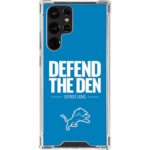 NFL Detroit Lions Team Motto Galaxy S23 Ultra Clear Case