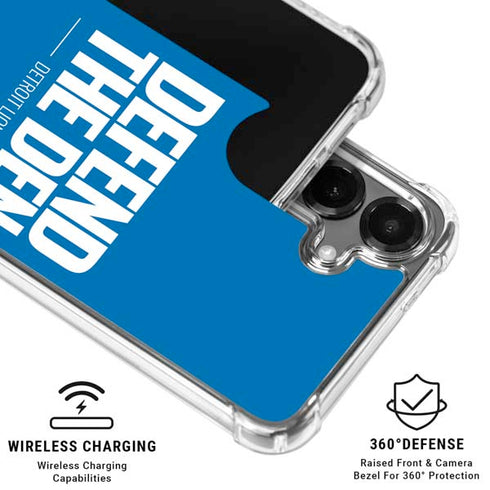 NFL Detroit Lions Team Motto Galaxy S26 Plus Clear Case